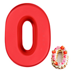 ‘0’ Number Silicone Cake Mould