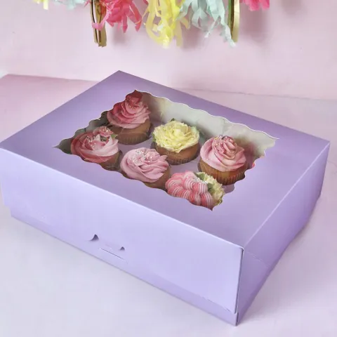 LILAC | 12 HOLE CUPCAKE BOX