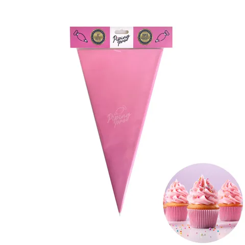 Piping Bag 12" Heavy Duty Pink 20 pack