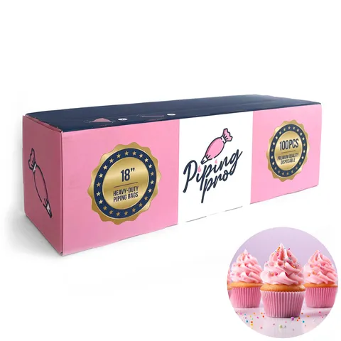 Piping Bag 18" Heavy Duty White 100 pack