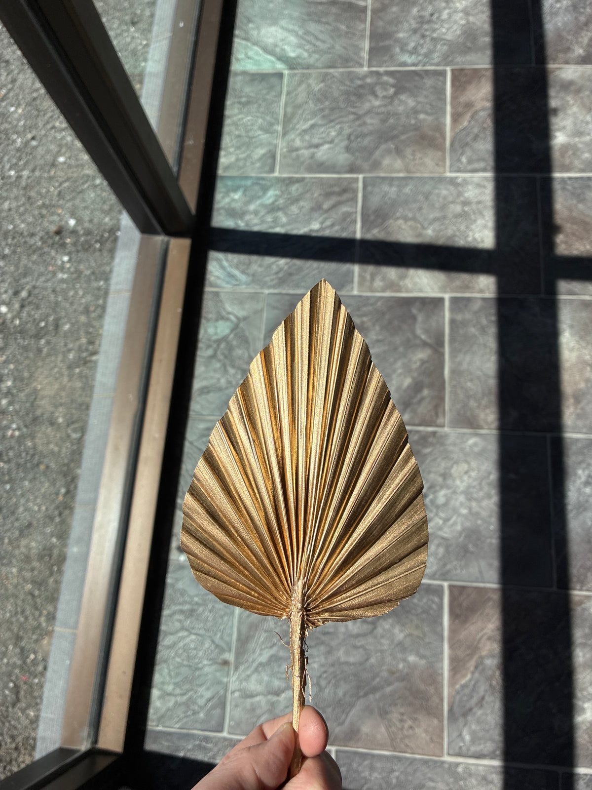 Small Gold Palm Leaf
