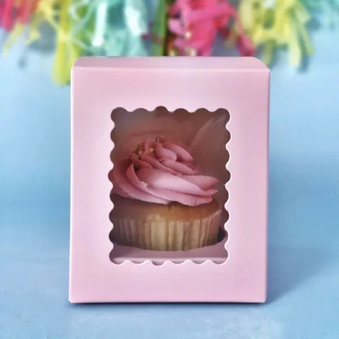 PINK | 1 HOLE CUPCAKE BOX |