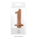 NUMBER 1 | ROSE GOLD METALLIC CANDLE