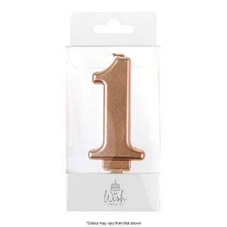 NUMBER 1 | ROSE GOLD METALLIC CANDLE