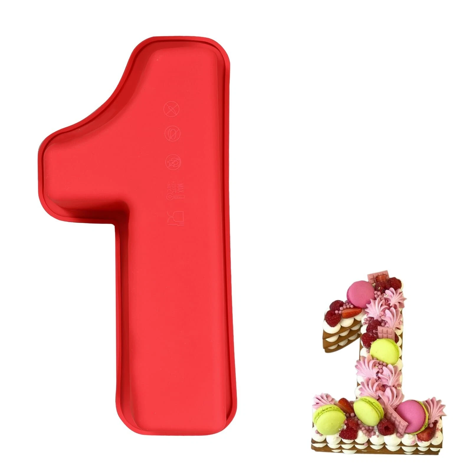 ‘1’ Number Silicone Cake Mould