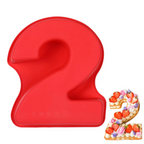 ‘2’ Number Silicone Cake Mould
