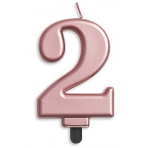 NUMBER 2 | ROSE GOLD METALLIC CANDLE
