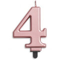NUMBER 4 | ROSE GOLD METALLIC CANDLE