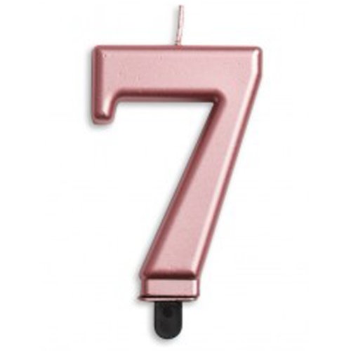 NUMBER 7 | ROSE GOLD METALLIC CANDLE