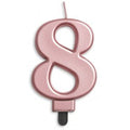 NUMBER 8 | ROSE GOLD METALLIC CANDLE
