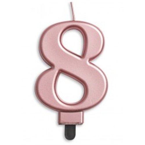 NUMBER 8 | ROSE GOLD METALLIC CANDLE