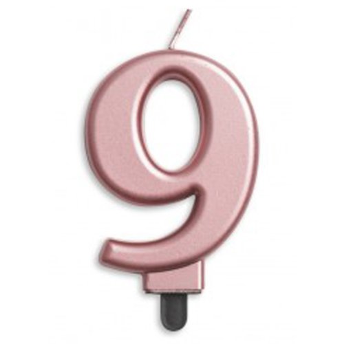 NUMBER 9 | ROSE GOLD METALLIC CANDLE