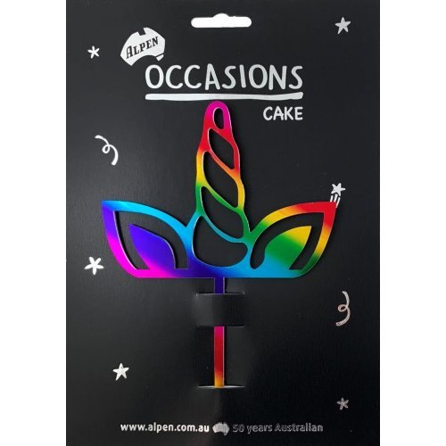 Unicorn Rainbow Cake Topper