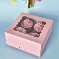 PINK | 4 HOLE CUPCAKE BOX