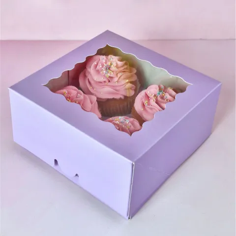 LILAC | 4 HOLE CUPCAKE BOX