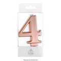 NUMBER 4 | ROSE GOLD METALLIC CANDLE