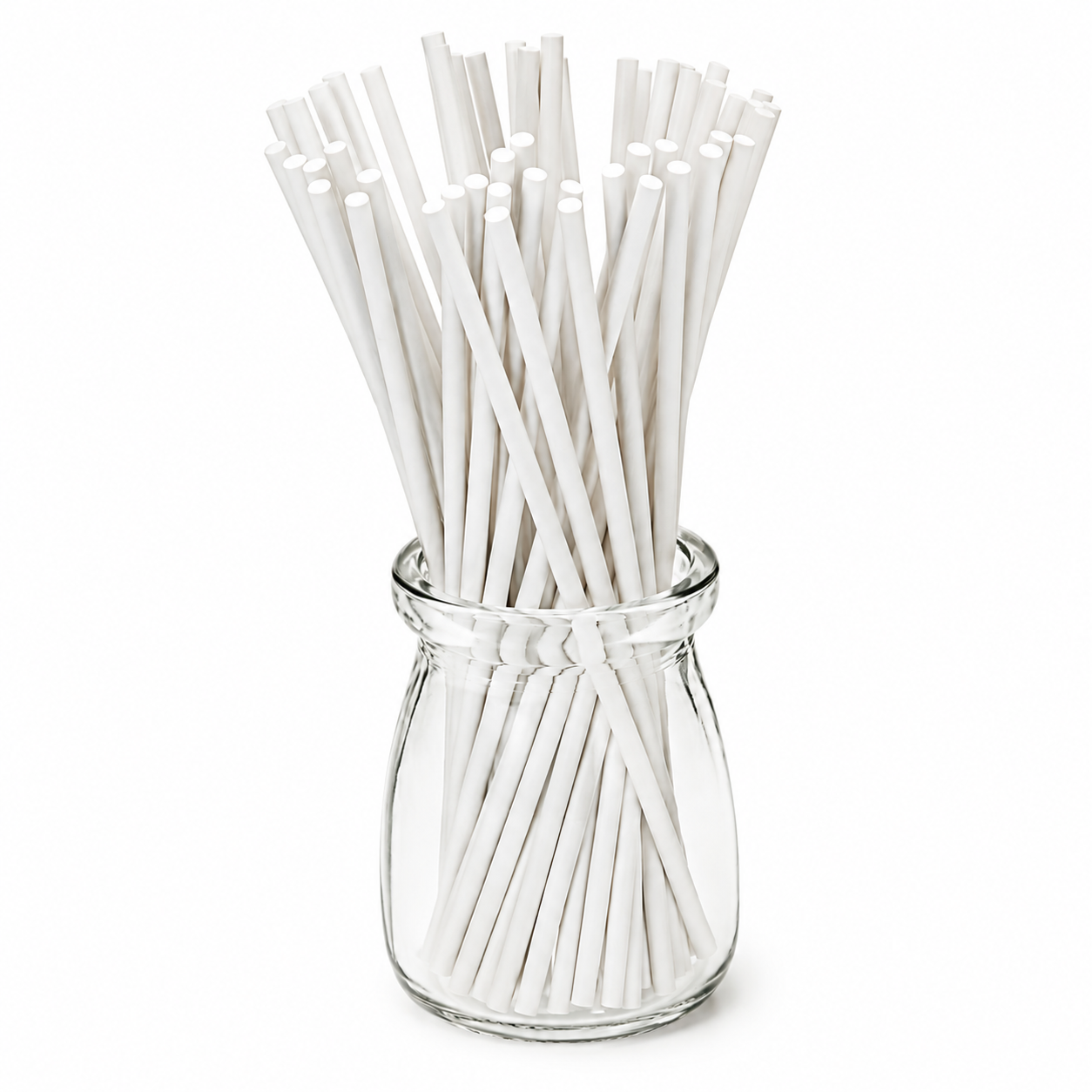 6 INCH LOLLIPOP STICKS | WHITE | PACK OF 50