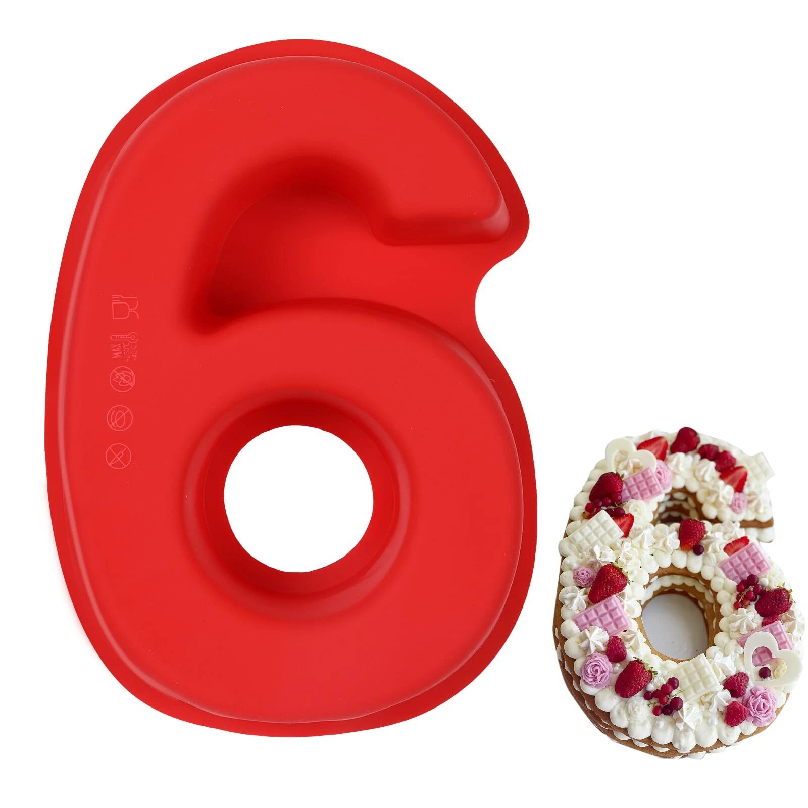 ‘6’ & ‘9’ Number Silicone Cake Mould