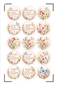 Baby in Bloom Cupcake Toppers
