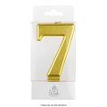 NUMBER 7 | GOLD METALLIC CANDLE