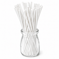 8 INCH LOLLIPOP STICKS | WHITE | PACK OF 25