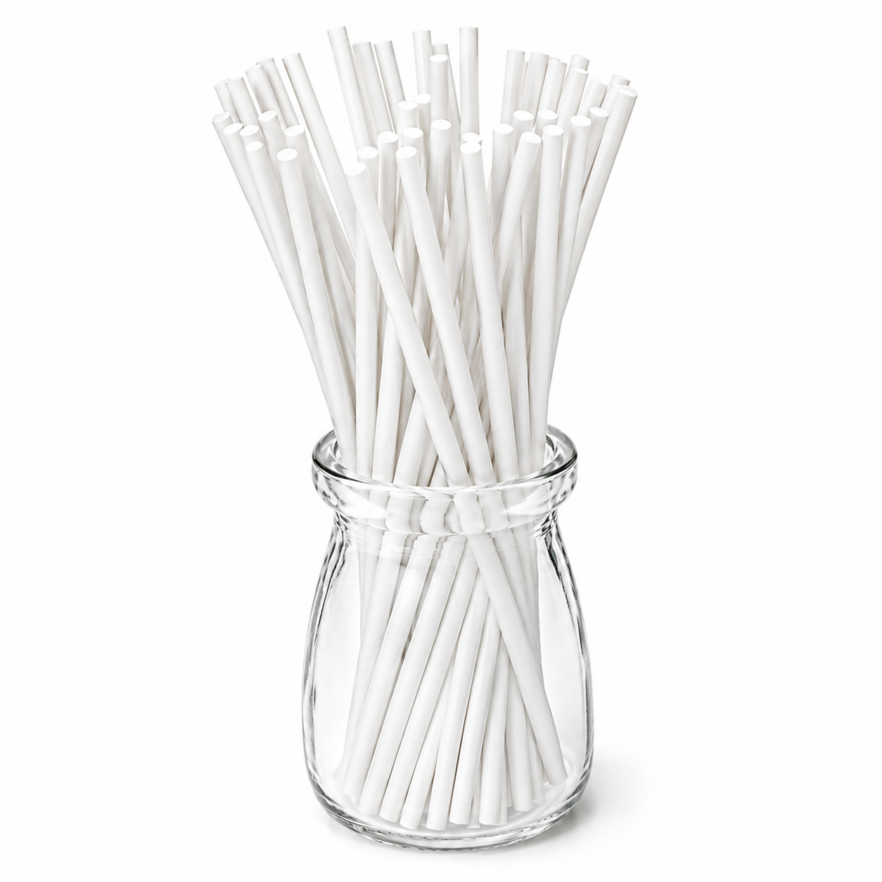8 INCH LOLLIPOP STICKS | WHITE | PACK OF 25