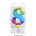 NUMBER 8 | RAINBOW GOLD METALLIC CANDLE