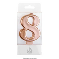 NUMBER 8 | ROSE GOLD METALLIC CANDLE