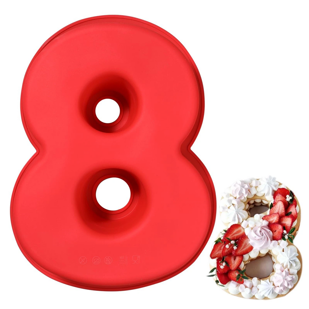 ‘8’ Number Silicone Cake Mould