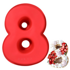 ‘8’ Number Silicone Cake Mould