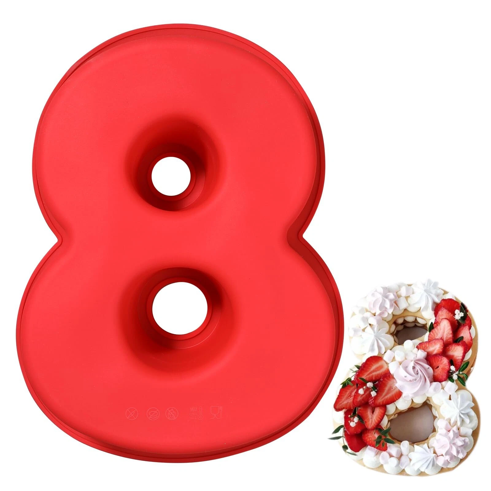‘8’ Number Silicone Cake Mould