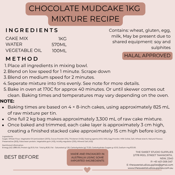 CHOCOLATE MUD MIX | 1KG