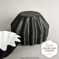 RIPPLE BAKING CUP | BLACK | 24 PACK
