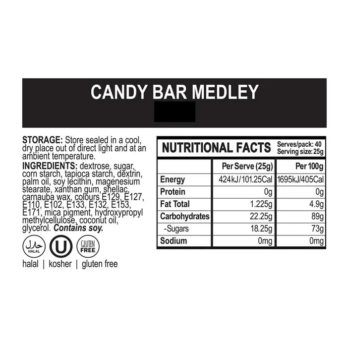 CANDY BAR MEDLEY SPRINKLES