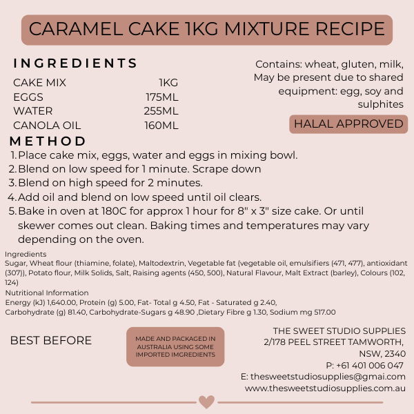 CARAMEL CAKE MIX | 2KG