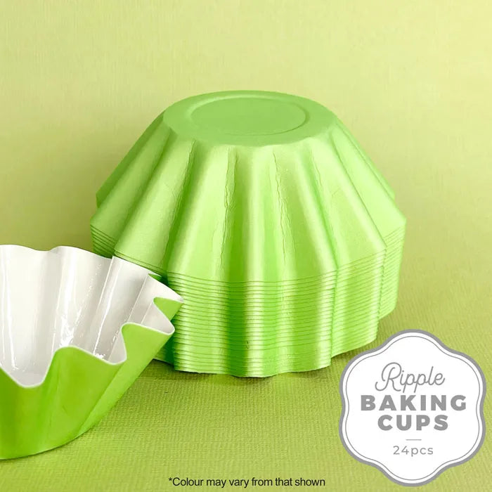 RIPPLE BAKING CUP | GREEN | 24 PACK