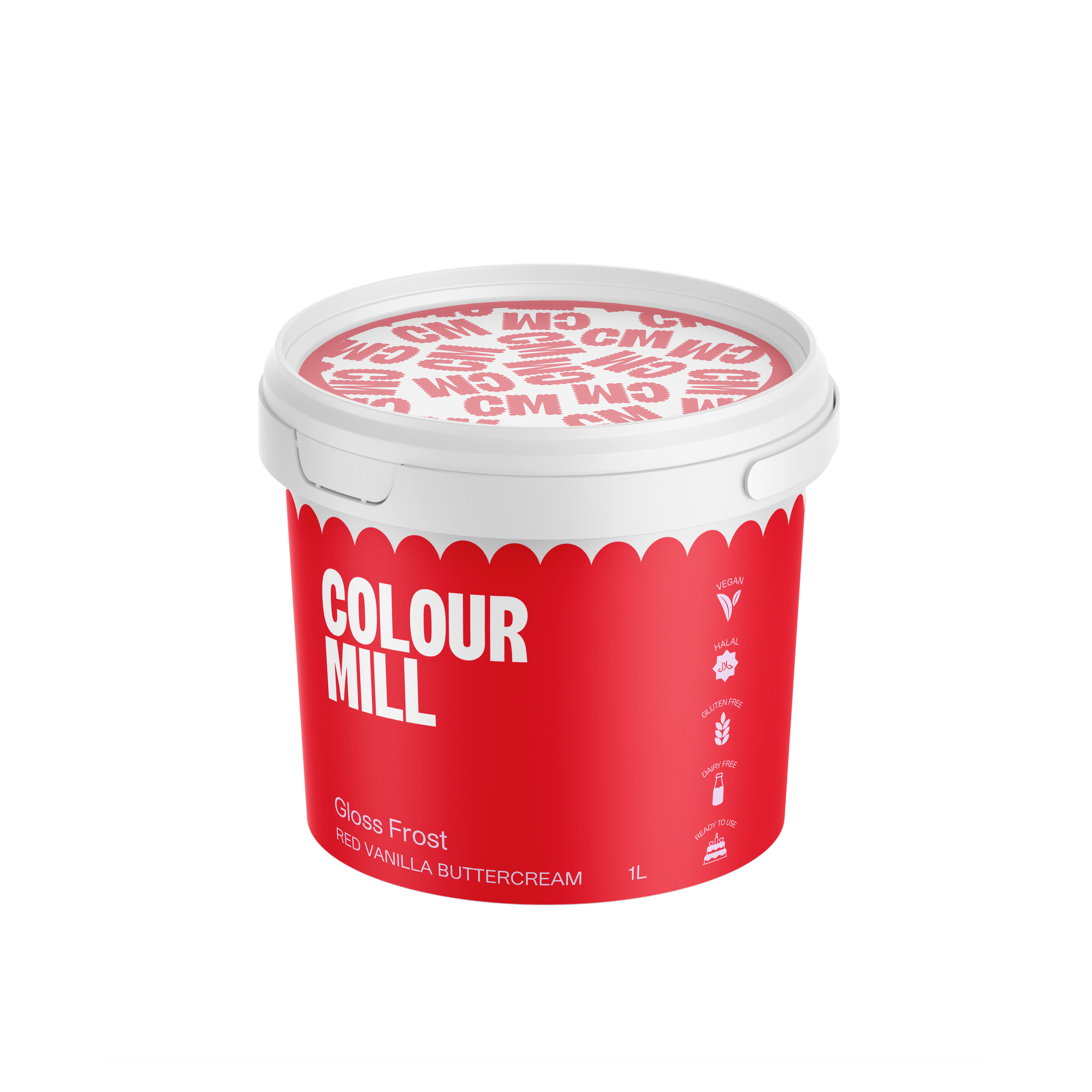 Gloss Frost Red Buttercream Colour Mill 1L