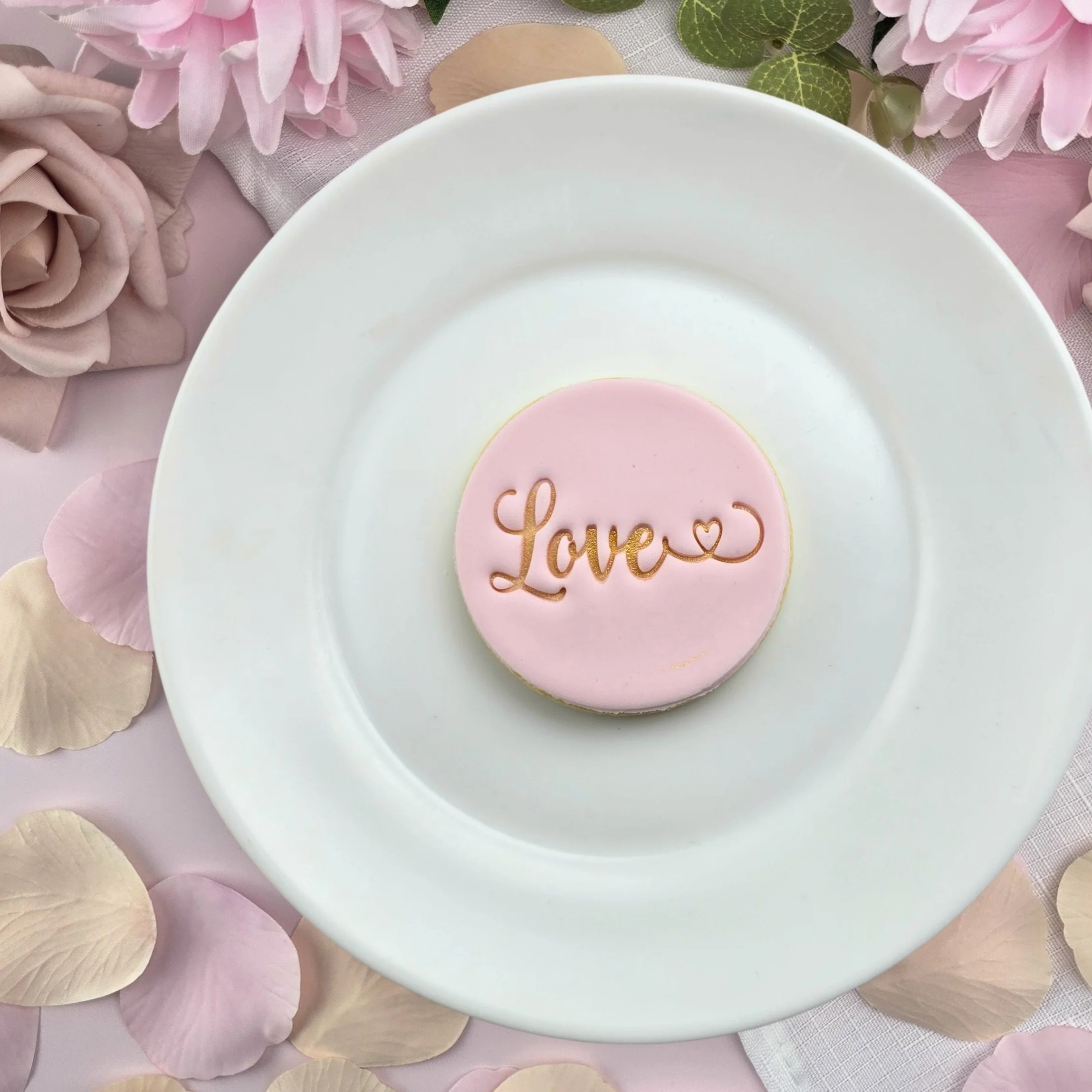 Love with Heart Embosser 60mm