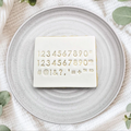 Modern Letter Stamps Number Set Only