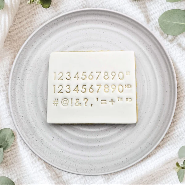 Modern Letter Stamps Number Set Only