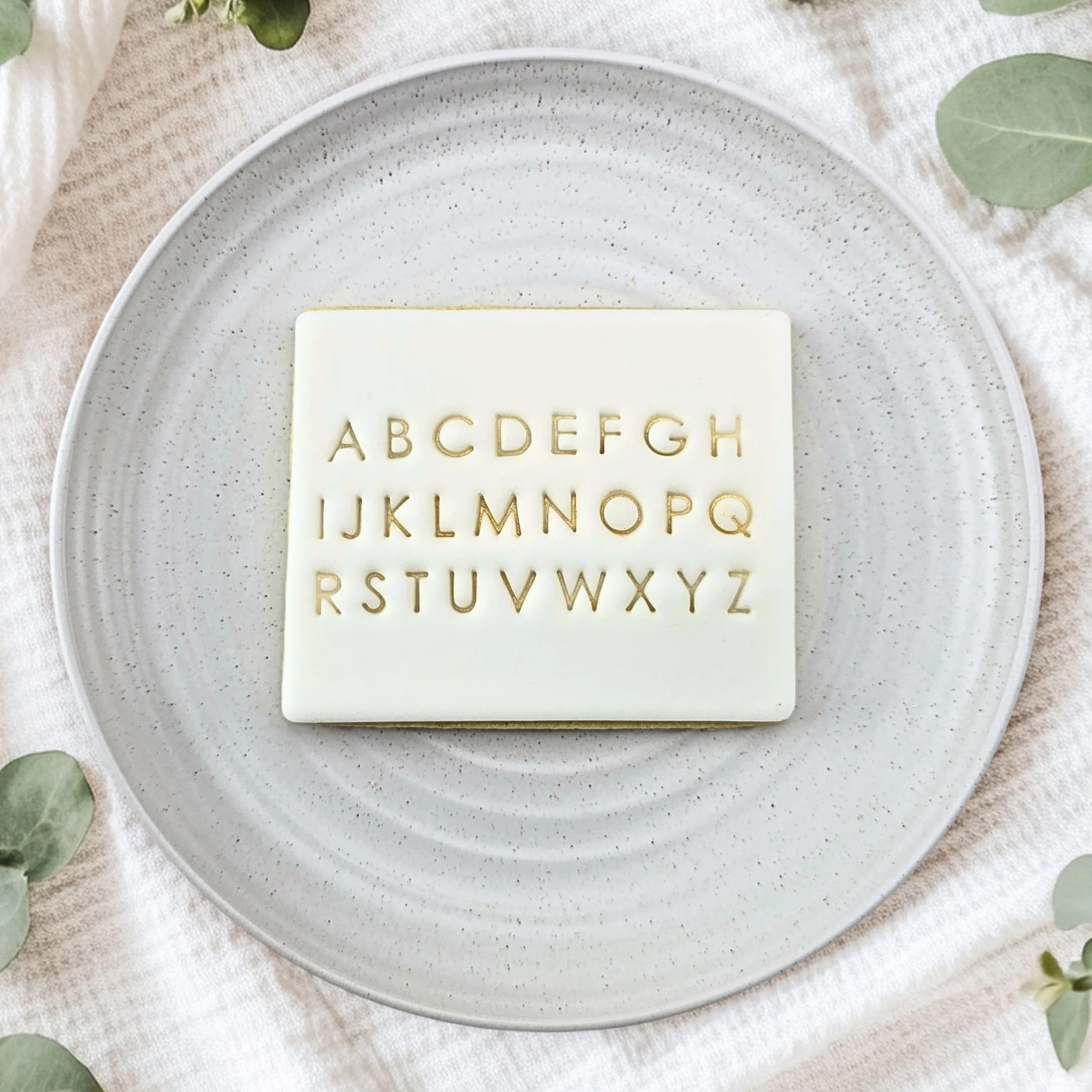 Modern Letter Stamps (1x lower, 1 x upper set)