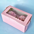PINK | 2 HOLE CUPCAKE BOX