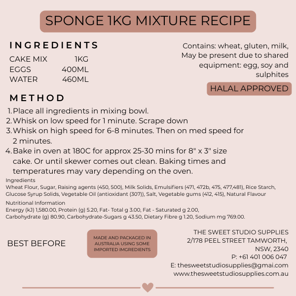 SPONGE CAKE MIX | 2KG