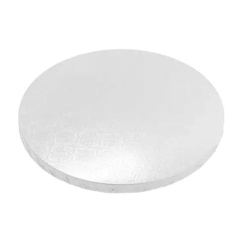 WHITE DRUM | 10 INCH | ROUND CAKE BOARD 15MM