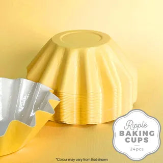 RIPPLE BAKING CUP | YELLOW | 24 PACK