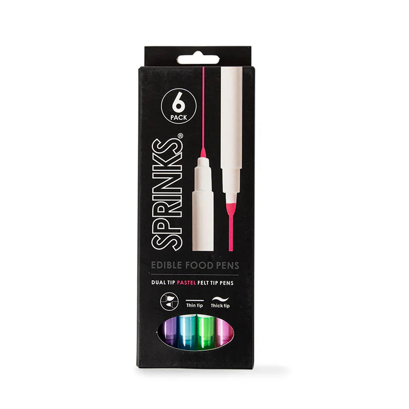 SPRINKS Edible Food Pen Set - PASTEL PACK (Pack of 6)