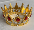 Small Crown Gold with Ruby Gems