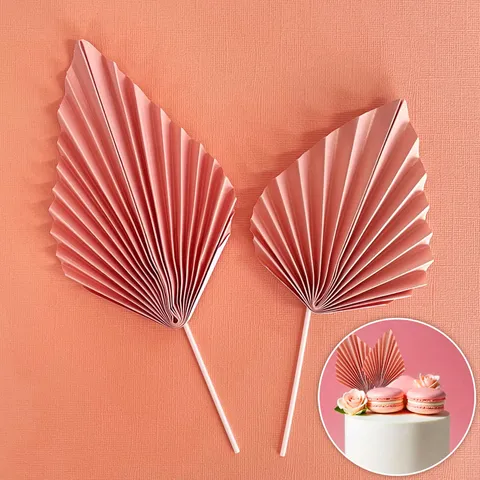 Light Pink Deco fan topper 2 Pack