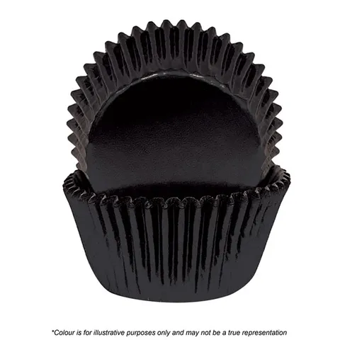 Black Foil Cupcake Cases