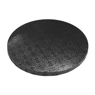 12 inch black round cake board